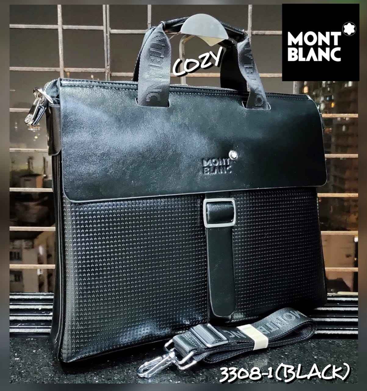 Mont Blanc Laptop Bag 3308-1 Black – Pri path